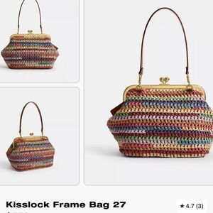 Authentic Coach Multicolor Kisslock Bag 27
